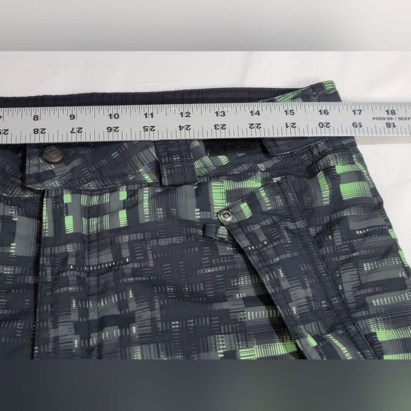 Columbia Mens Black Boundary Run Matrix Black/Green Omni Tech Ski Pants Small - Picture 7 of 9